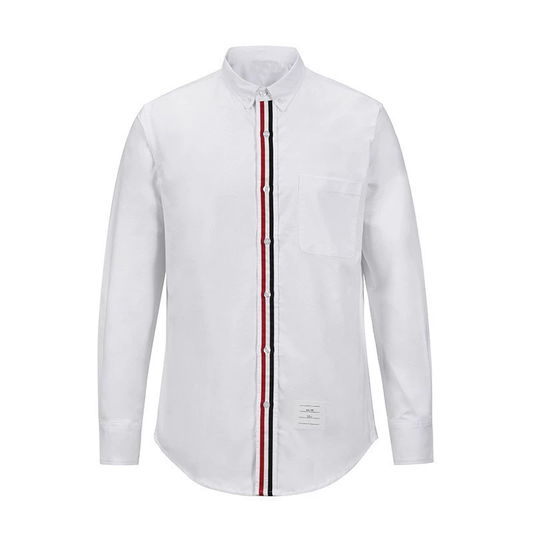 Thom BrowneMen's Oxford Elastic Fit Business Shirt - Premium Cotton Dress Shirt