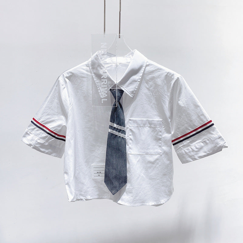 Thom BrowneWomen's Japanese School Style Cotton Shirt - Japanese Craftsmanship