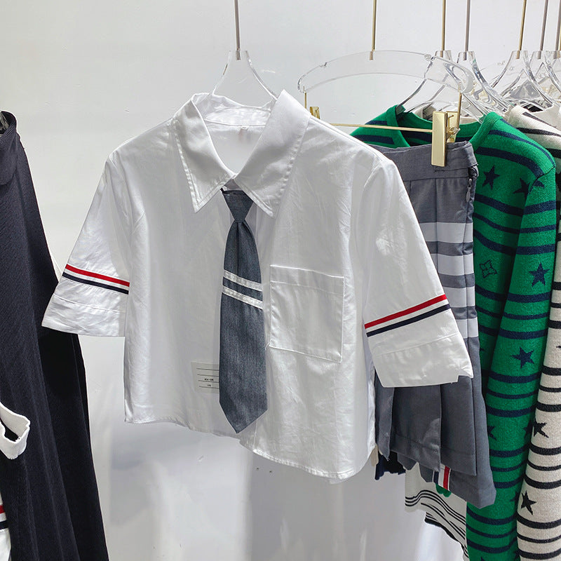 Thom BrowneWomen's Japanese School Style Cotton Shirt - Japanese Craftsmanship