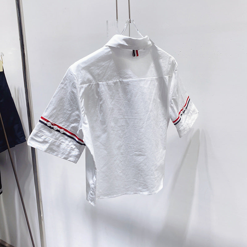 Thom BrowneWomen's Japanese School Style Cotton Shirt - Japanese Craftsmanship