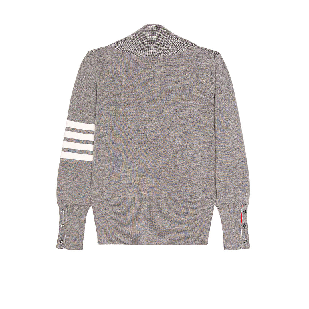 Thom BrowneThick Knitted Zip-Up Jacket