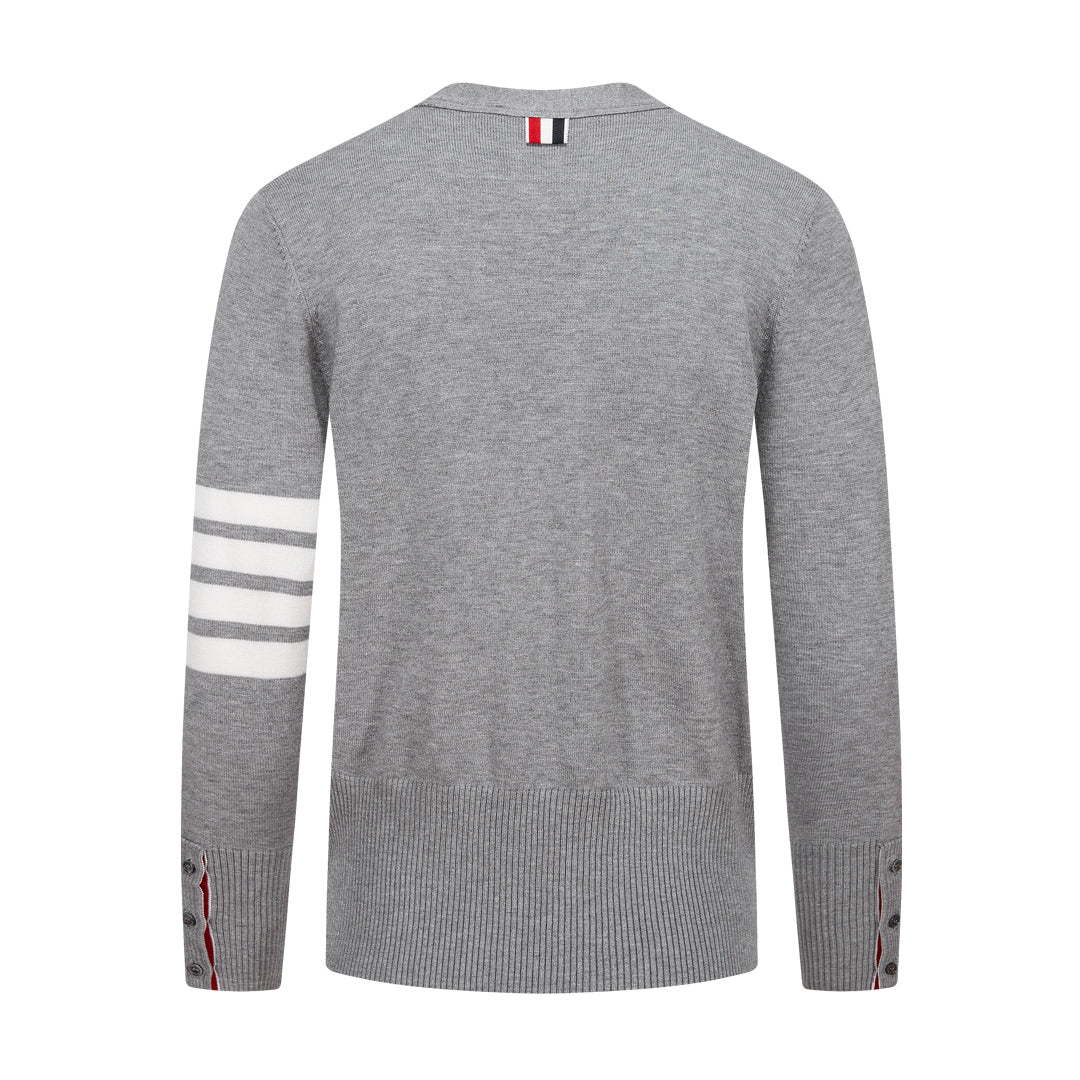 Thom BrowneV-Neck Knitted Cardigan
