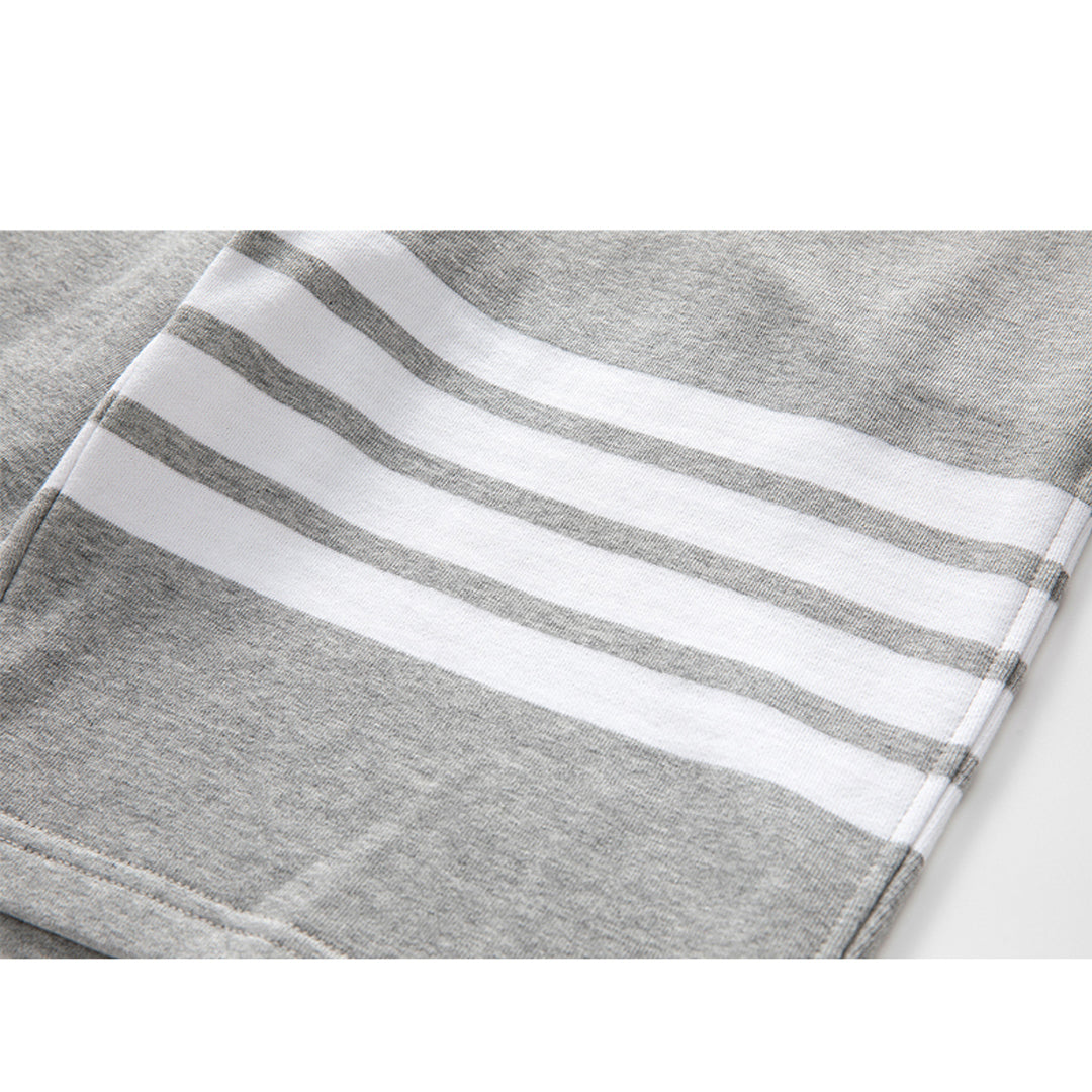 Thom BrowneMen's Sports Shorts - 100% Cotton Made in Japan with 4-Bar Detail