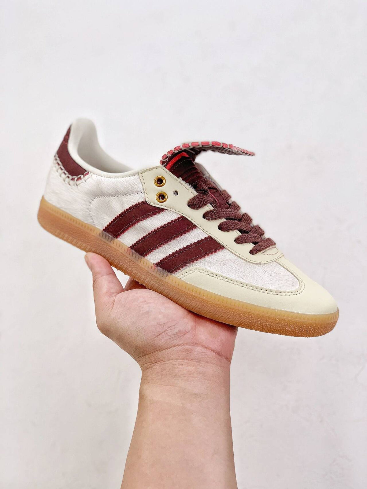 adidas x Wales Bonner Samba Pony Cream White