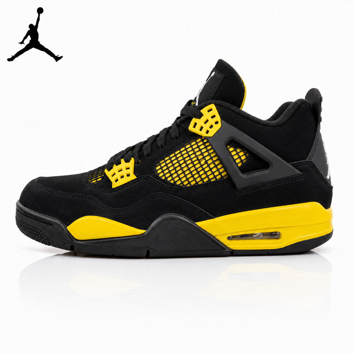 Air Jordan 4 Black/Yellow "Electra" / "Thunder God" DH6927-017