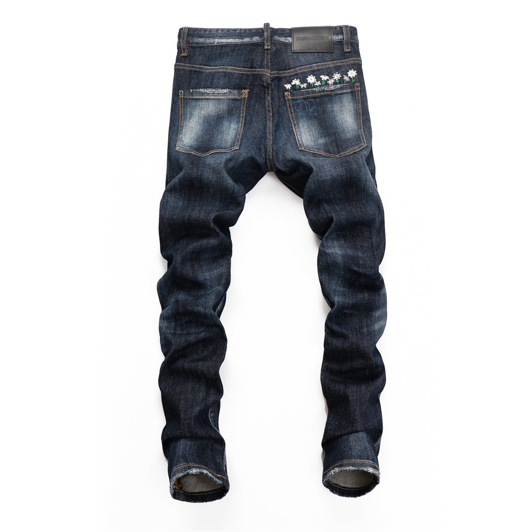 DSQ2 Men's Dark Wash Slim Fit Jeans