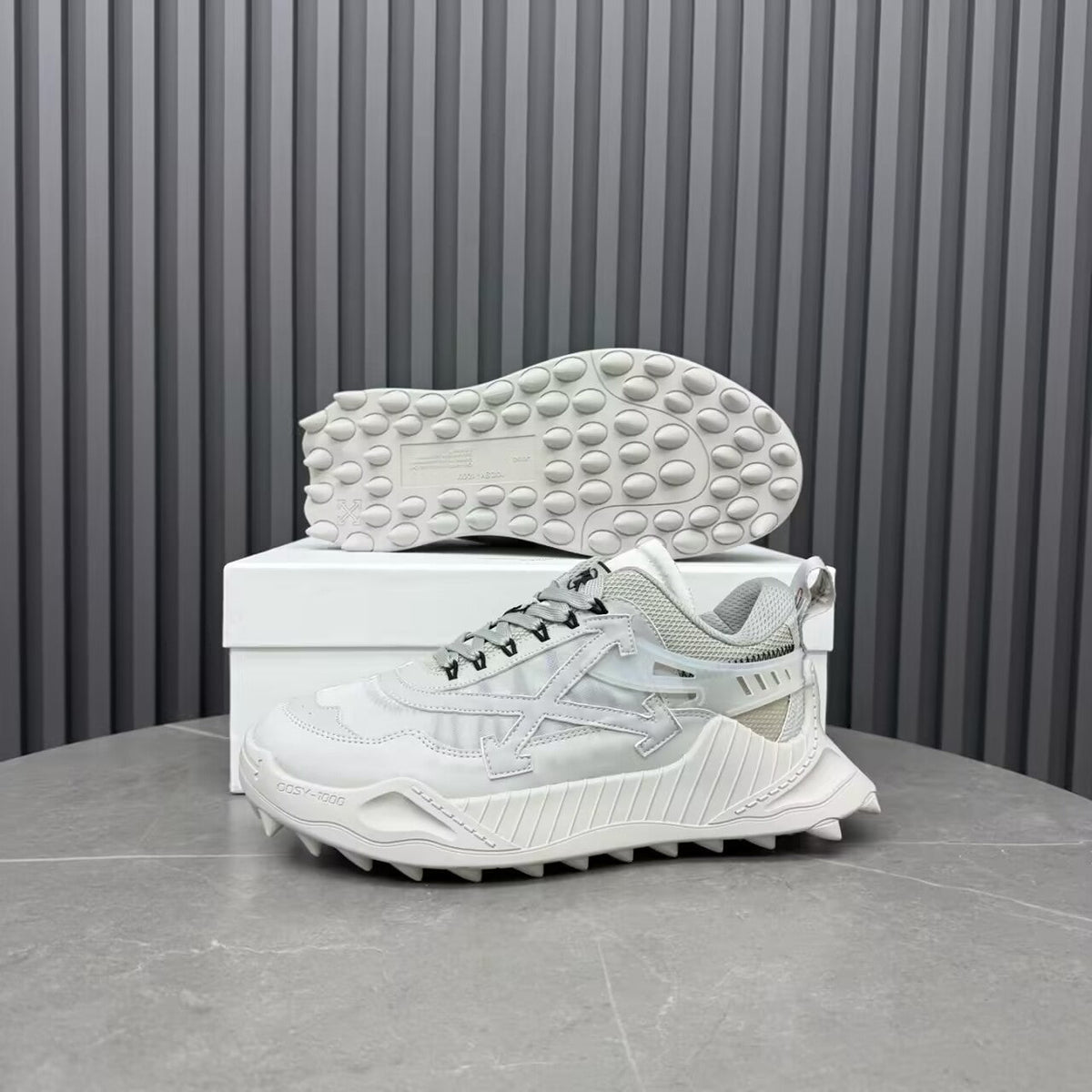 OFF-WHITE  New white sneakers for men and women