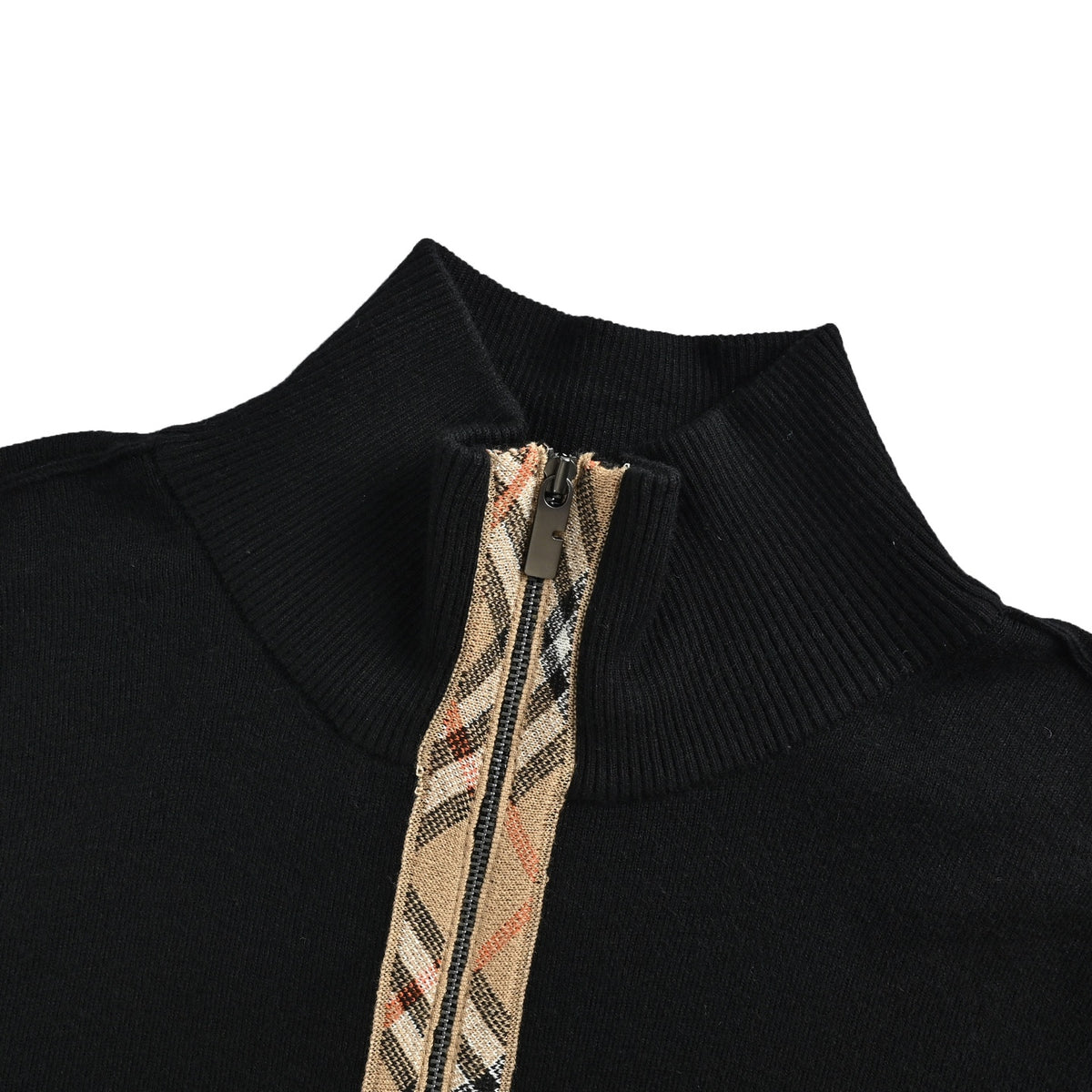 Burberry Half-zip wool knit sweater