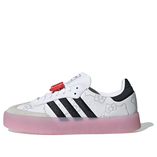 Womens adidas x Hello Kitty Sambae White Black Clear Pink IG4450