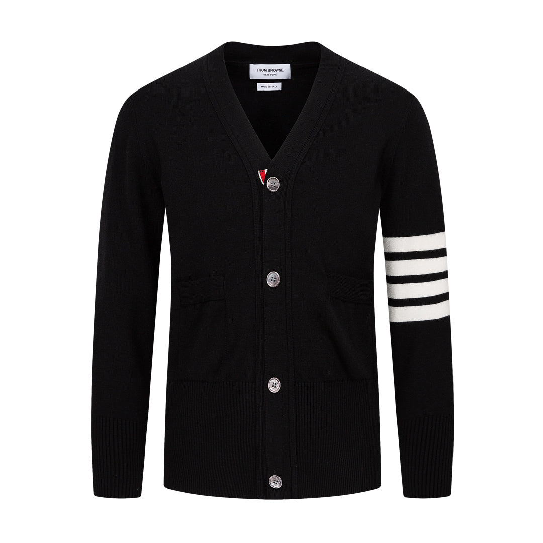 Thom BrowneV-Neck Knitted Cardigan