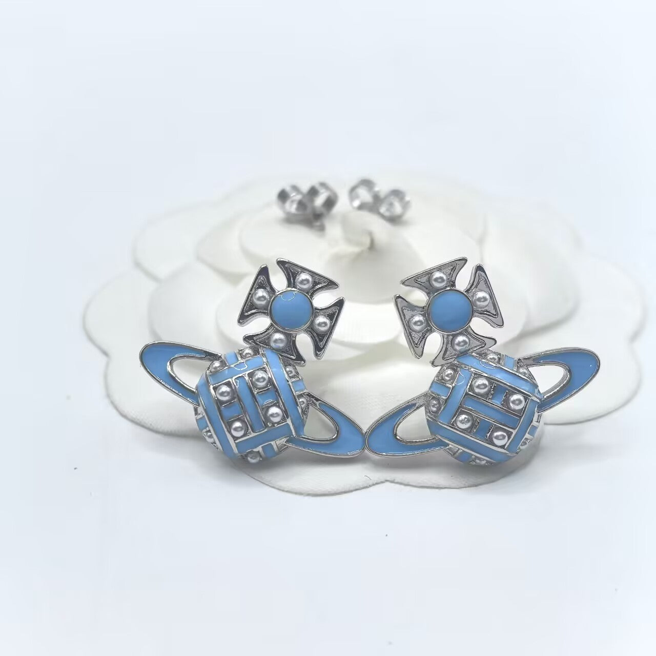 Vivienne Westwood Planet Stud Earrings