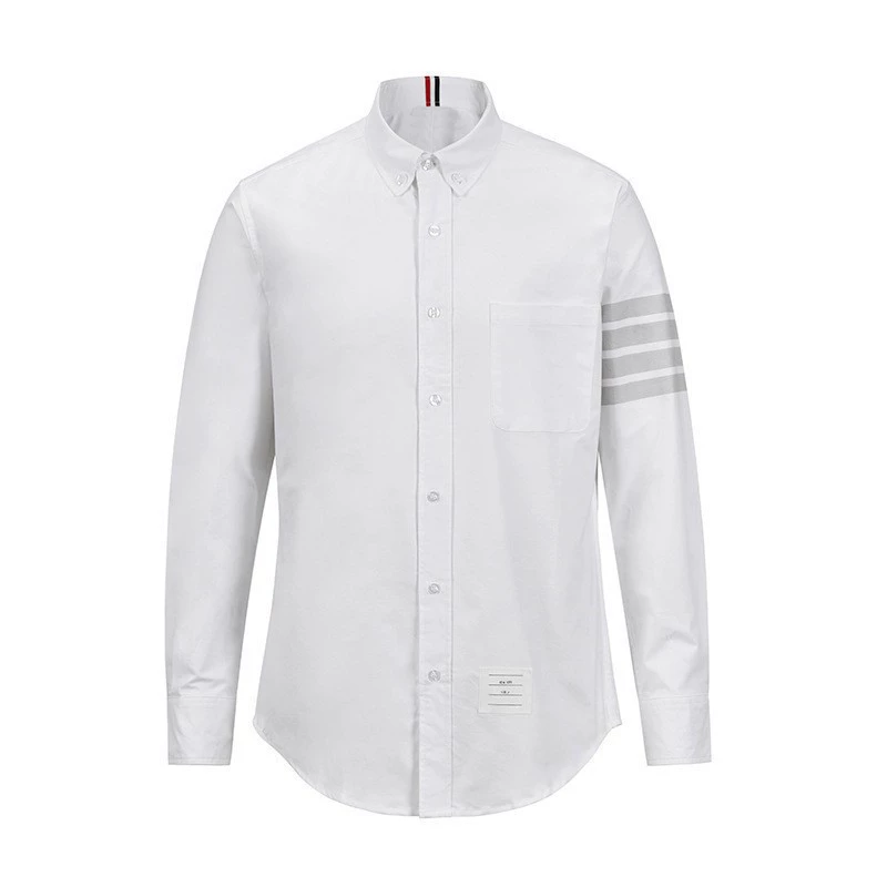 Thom BrowneMen's Oxford Elastic Business Shirt - Premium Cotton Dress Shirt
