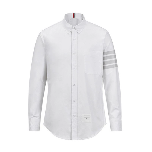 Thom BrowneMen's Oxford Elastic Business Shirt - Premium Cotton Dress Shirt