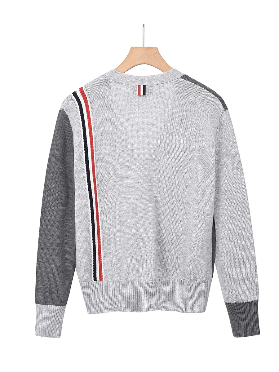 Classic V-Neck Knitted Cardigan Sweater