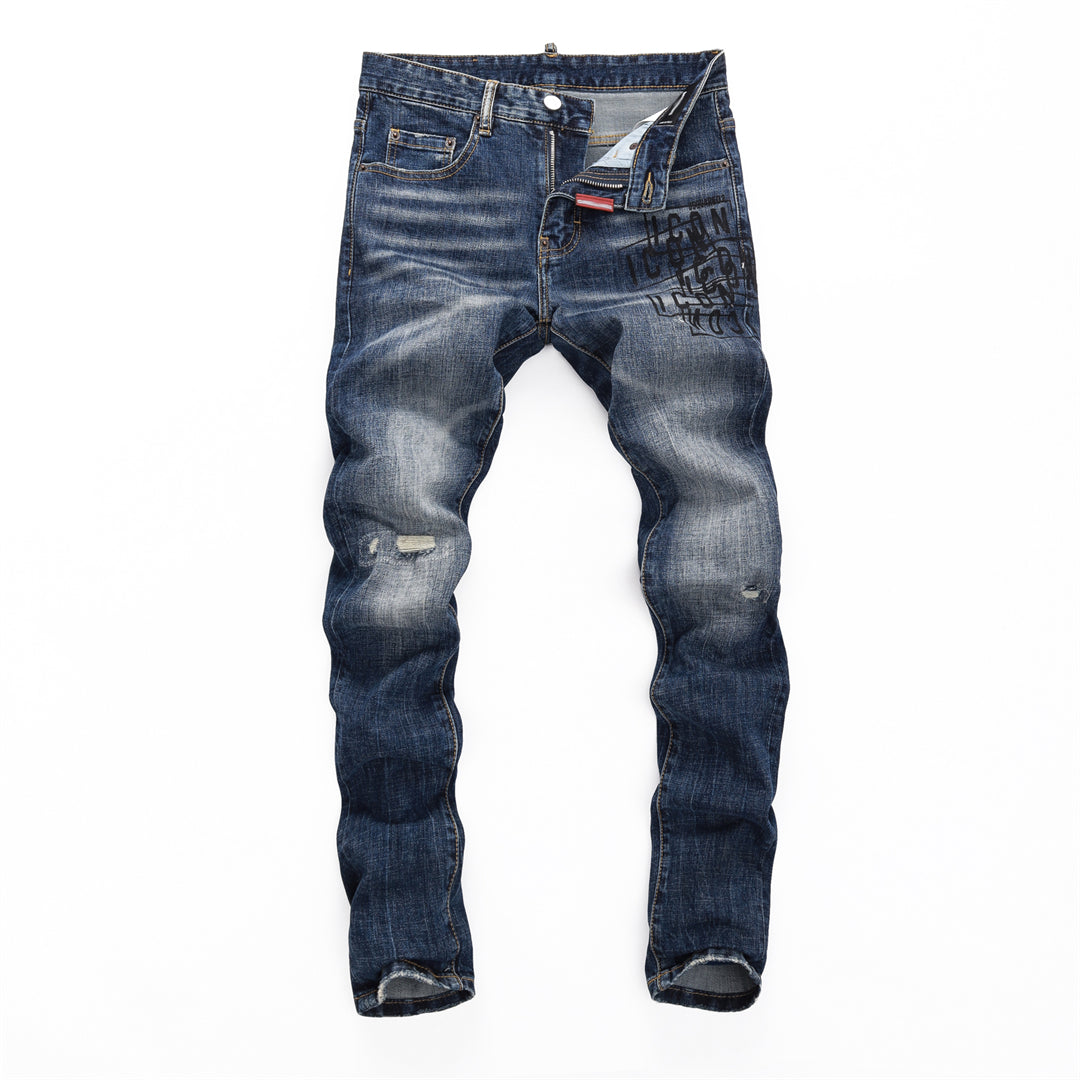 DSQ2 Men's Slim Fit Stretch Jeans – Dark Wash