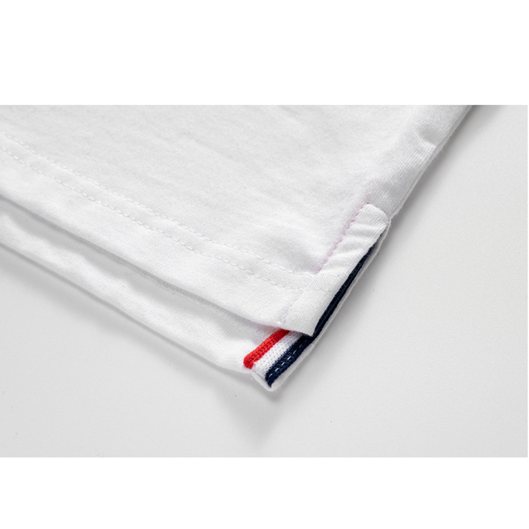 Thom BrowneAnchor embroidery T-shirt