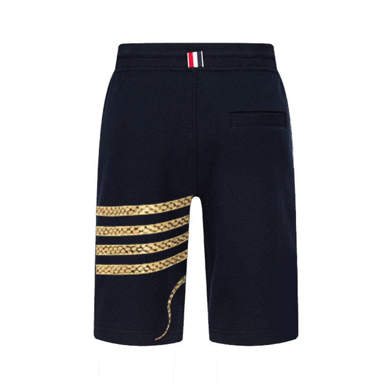 Thom BrowneMen's Casual Shorts - 100% Cotton Made in Japan with 4-Bar Detail