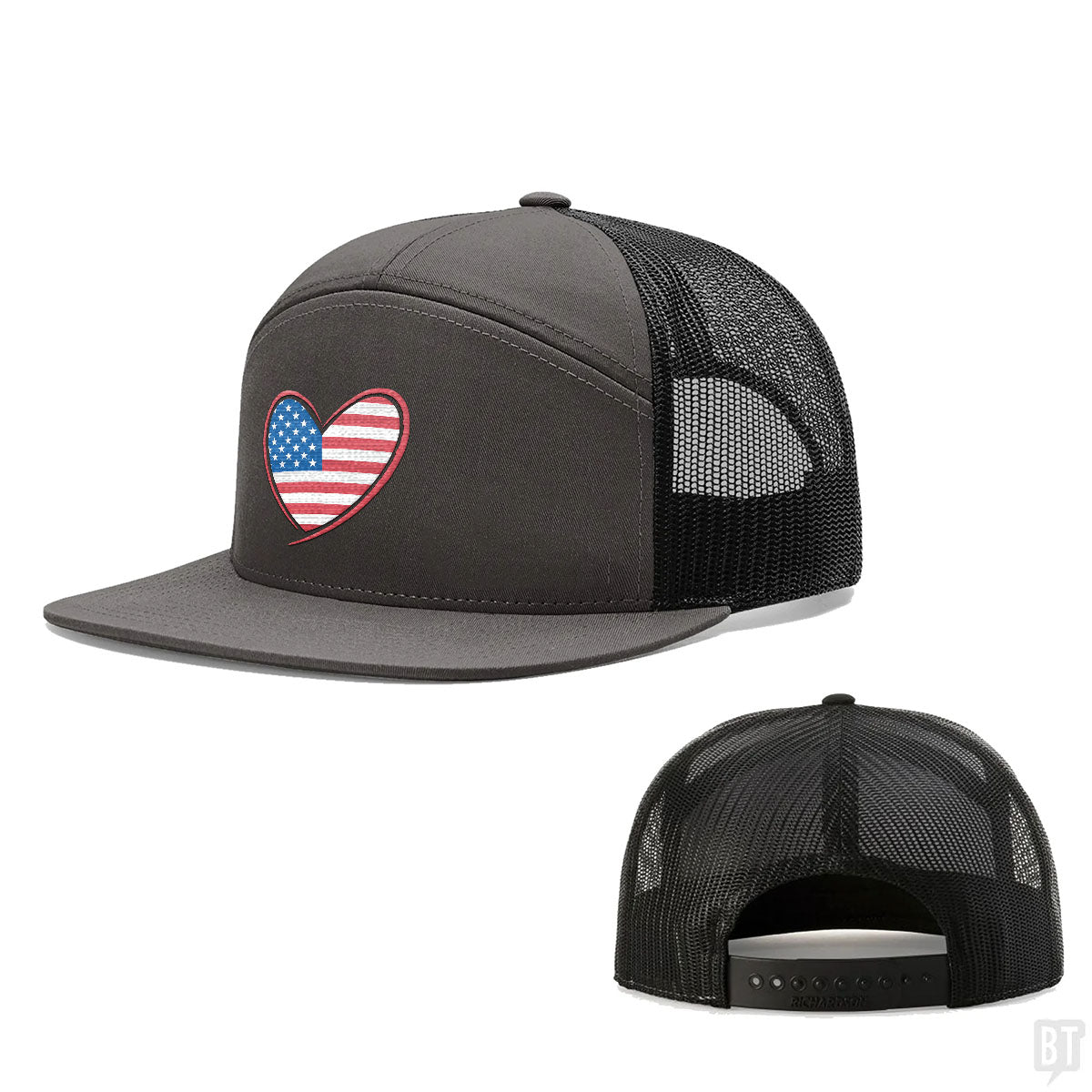Heart US Flag Hats