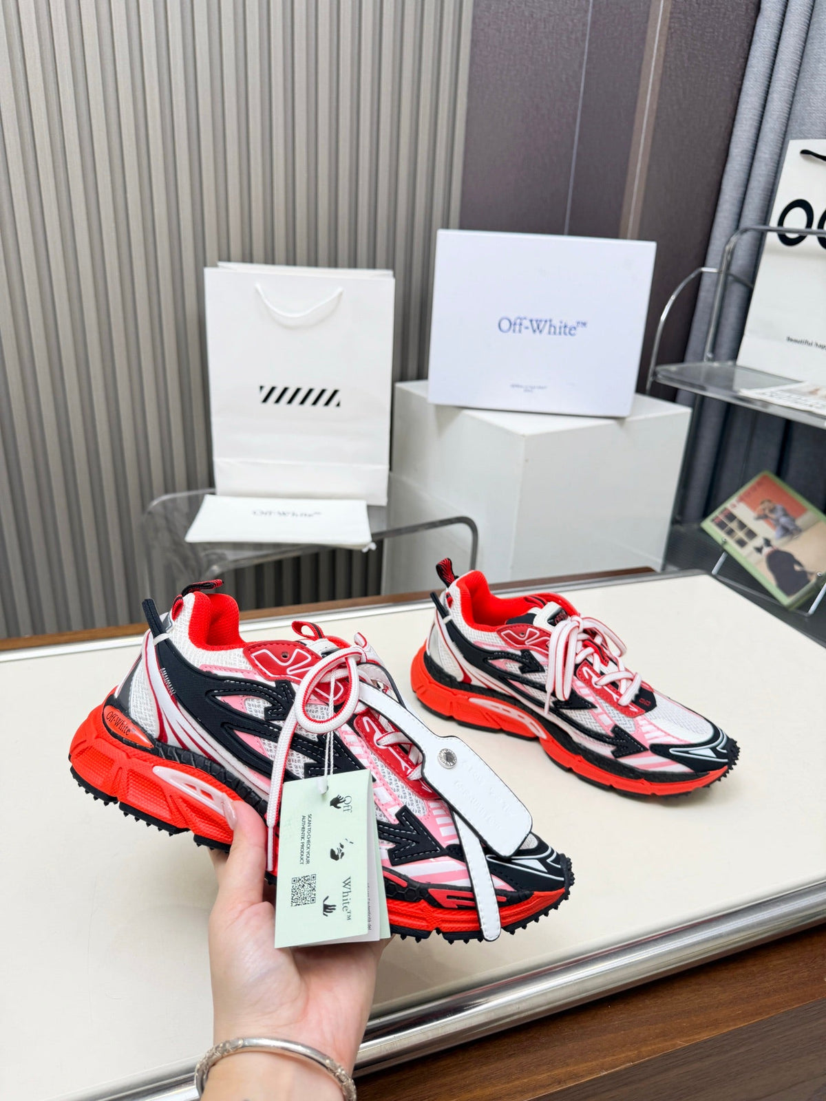 OFF-WHITE  New Men's and Women's Hiking Shoes