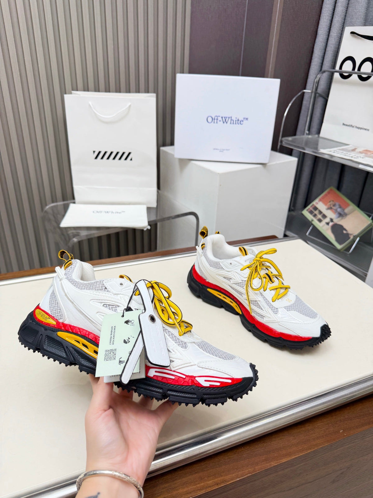 OFF-WHITE  New Men's and Women's Hiking Shoes