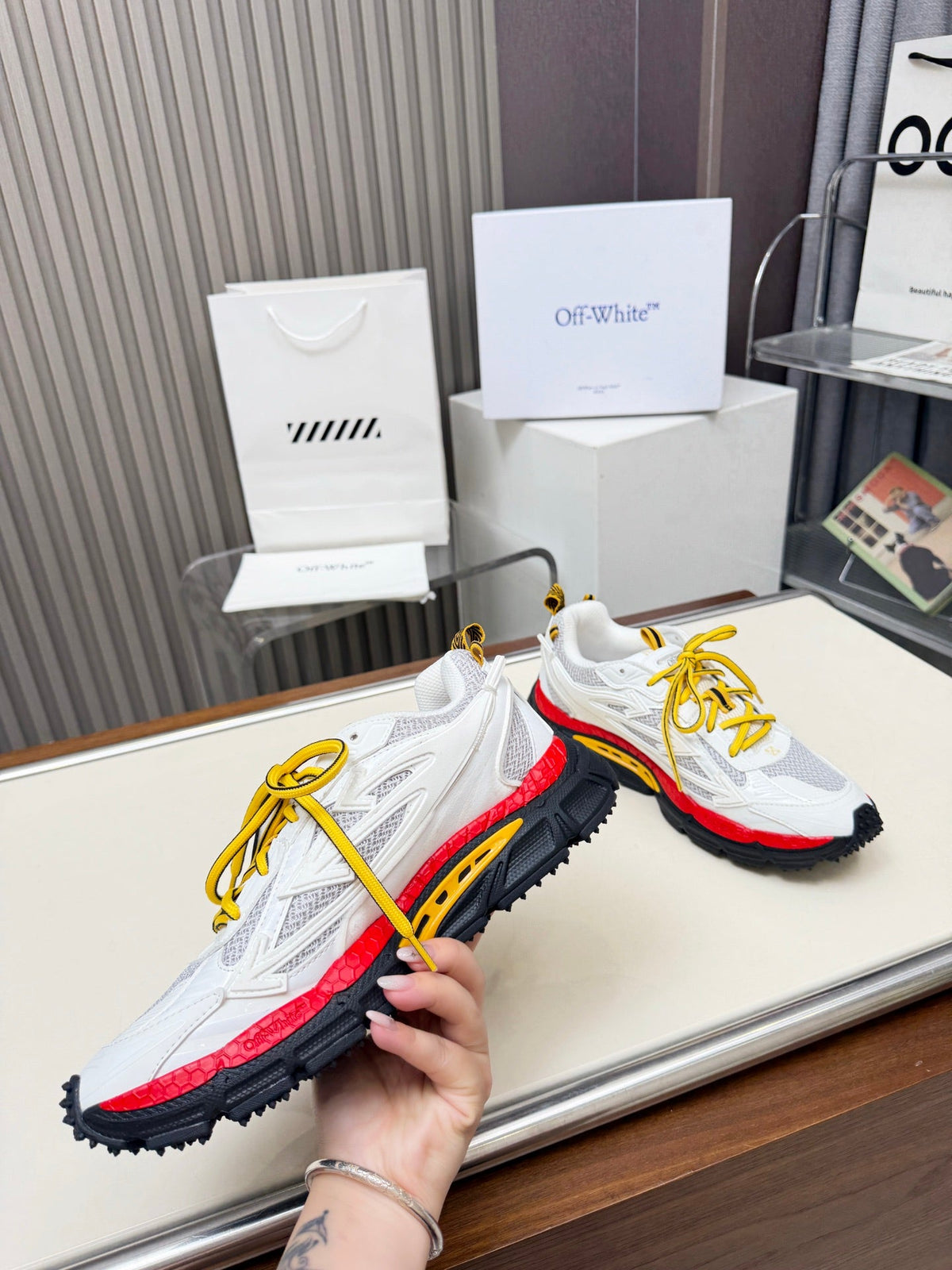 OFF-WHITE  New Men's and Women's Hiking Shoes