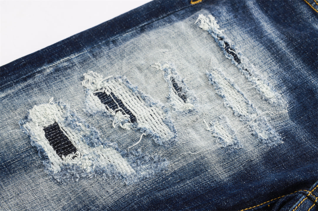 DSQ2 Men's Slim Fit Ripped Jeans – Dark Wash