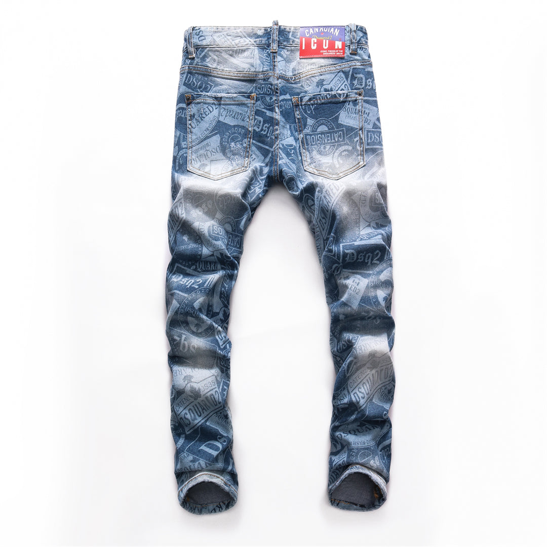 DSQ2 Slim-Fit Ripped Jeans – Italian Design | Dark Wash Denim