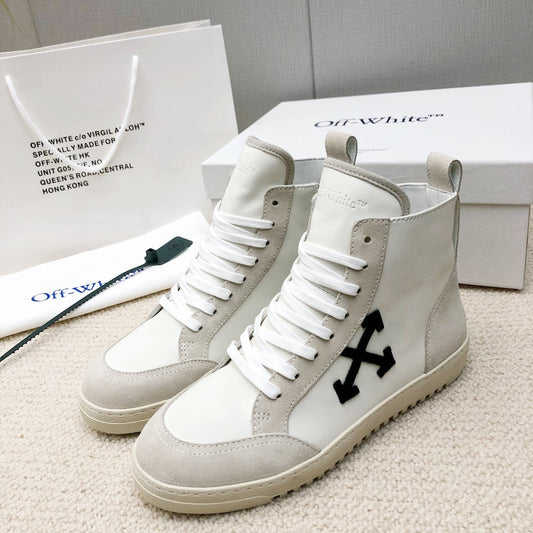 Off-white  Unisex High-Top Casual Shoes