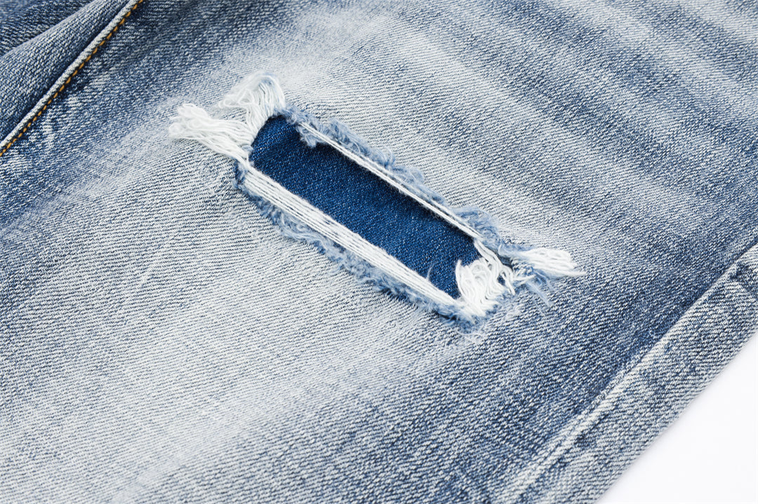 DSQ2 Men's Slim Fit Ripped Jeans – Dark Wash Stretch Denim