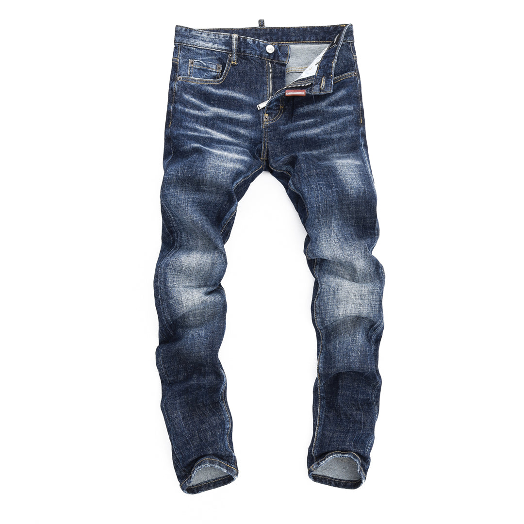 DSQ2 Men's Slim Fit Blue Jeans – Italian Design, Stretch Denim