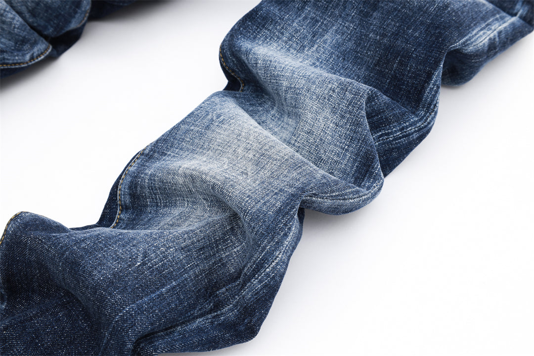 DSQ2 Men's Slim Fit Blue Jeans – Italian Design, Stretch Denim