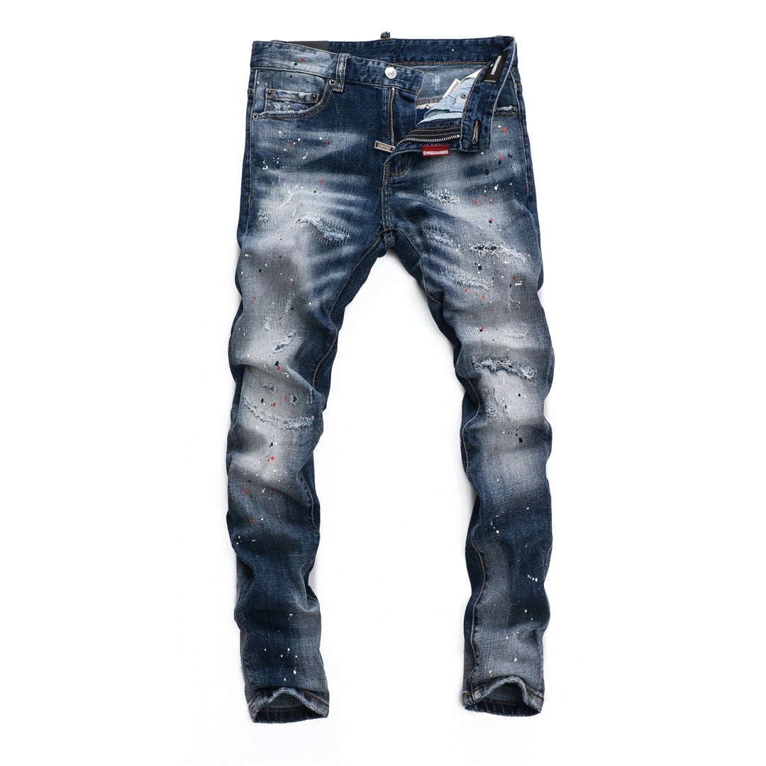 DSQ2 Men's Slim Fit Dark Wash Jeans – Italian Design