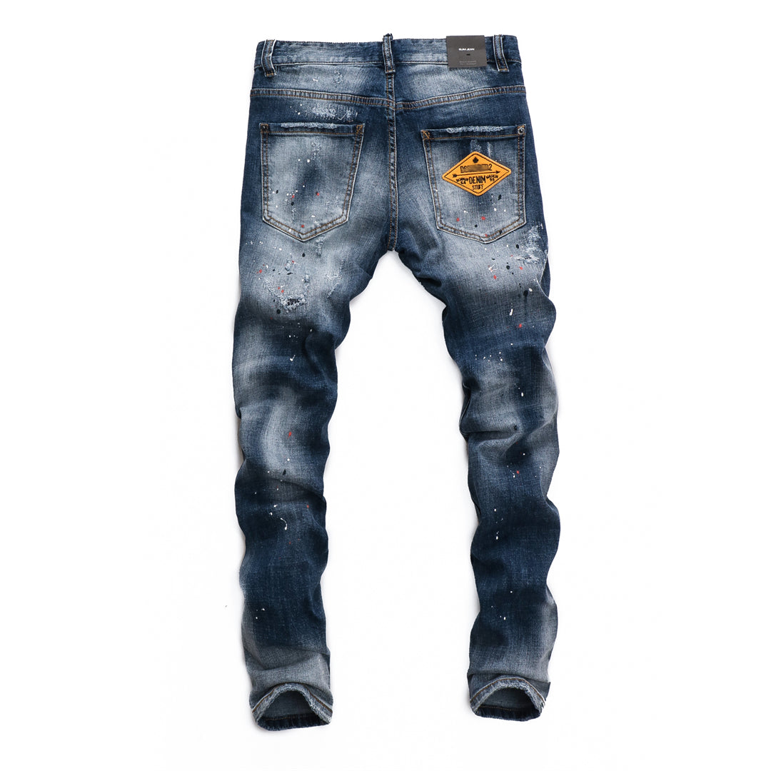 DSQ2 Men's Slim Fit Dark Wash Jeans – Italian Design