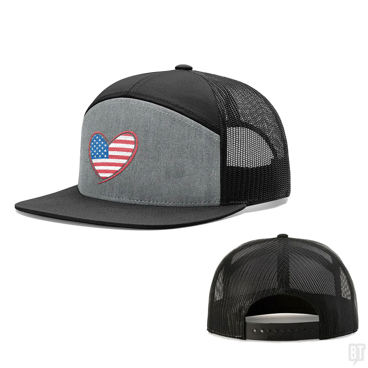 Heart US Flag Hats