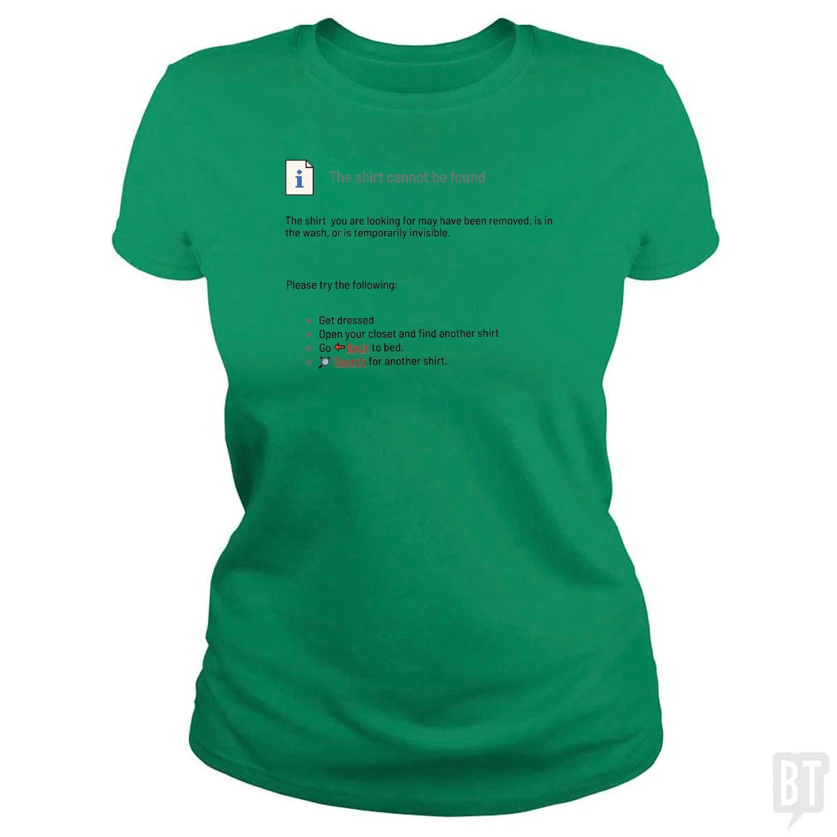 This Shirt Cannot Be Found
