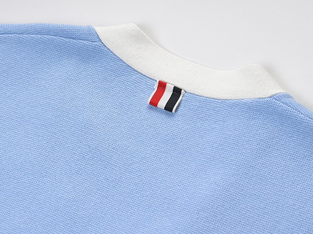 Thom BrowneWomen's Puppy Knitted Sweater - Ribbed Hem with Signature Stripe Detail