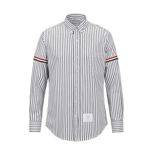 Classic 4-Bar Striped Oxford Elastic Shirt