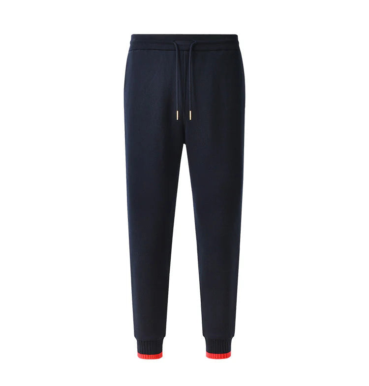 Thom BrowneMen's Sports Pants - 100% Cotton with 4-Bar Stripe Detail