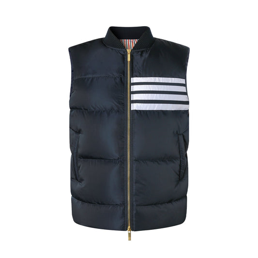 Thom BrowneSignature Down Vest | Contrasting 4-Stripe Detail | Premium Insulation