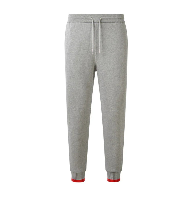 Thom BrowneMen's Sports Pants - 100% Cotton with 4-Bar Stripe Detail