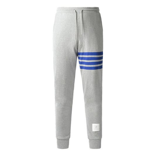 Thom BrowneMen's Casual Sweatpants - Cotton Signature 4-Bar Detail
