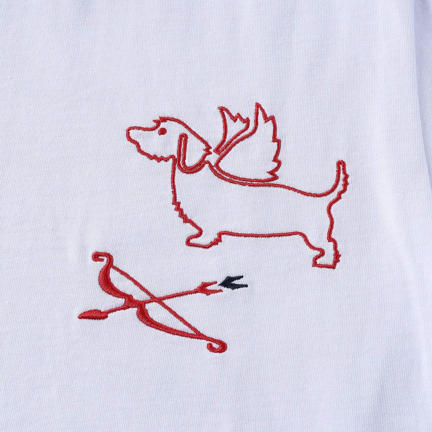 Thom BrownePuppy Embroidery T-Shirt - Premium Cotton Tee