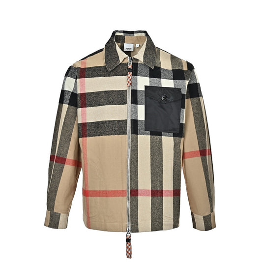 Burberry Plaid Shirt Jacket