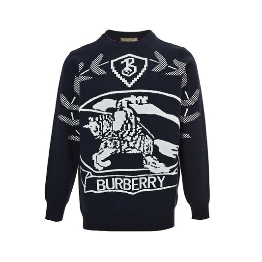 Burberry Jacquard Crew-Neck Sweater