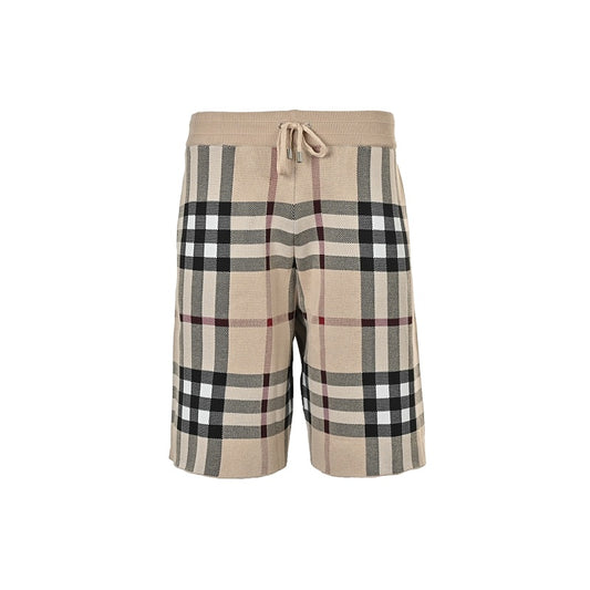 Burberry Large-Check Knit Shorts