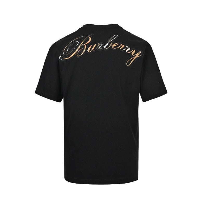 Burberry Embroidered Letter Short-Sleeve T-Shirt