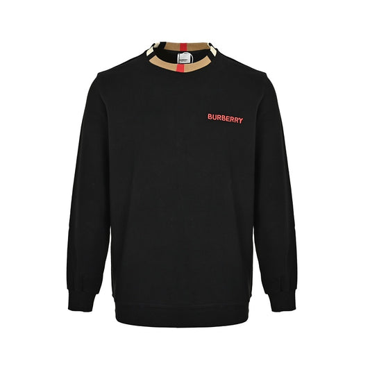 Burberry Checkered Crew-Neck Sweatshirt