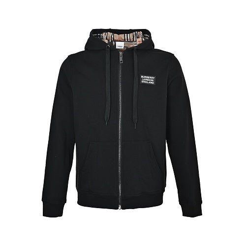 Burberry Check Hooded Sweatshirt