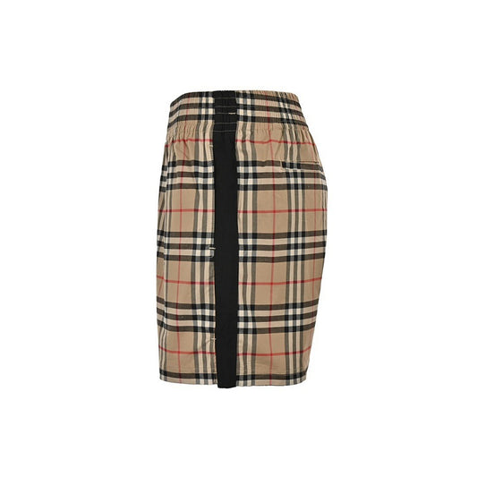 Burberry Webbing-detail plaid shorts