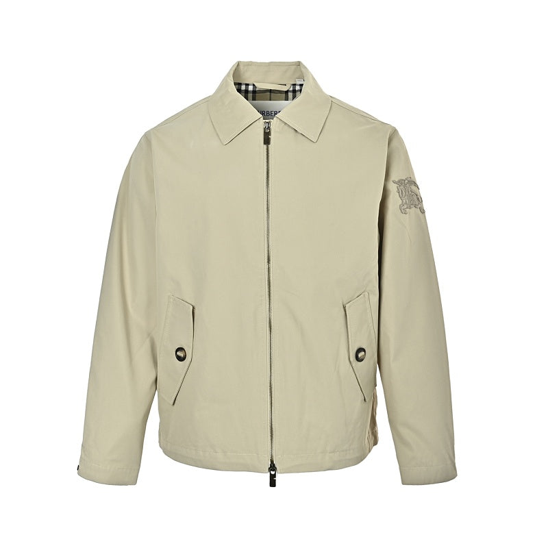 Burberry Embroidered Pocket Lapel Jacket